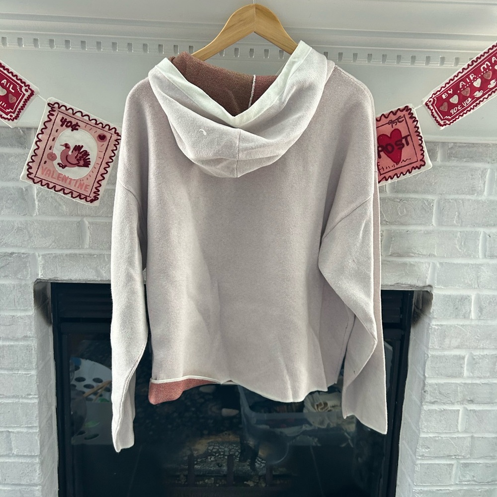 Kate Spade Target collab Cream Sweater with Red Strawberry XL NWT hood sweater - Picture 6 of 7